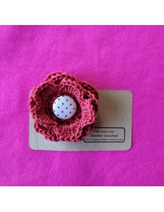 Broche En Forme De Fleurs R Alis S La Main Au Crochet Couleurs Au Choix