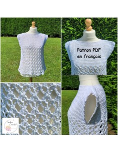 Patron (Tuto) PDF pour réaliser un top au crochet