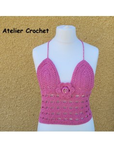 Crop-Top au crochet