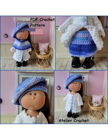 PDF crochet pattern for Mia Nines d'Onil