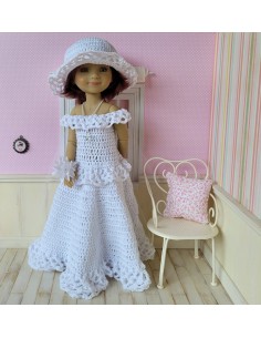 Robe de mariée au crochet pour poupée Ruby Red Fashion Friends 2