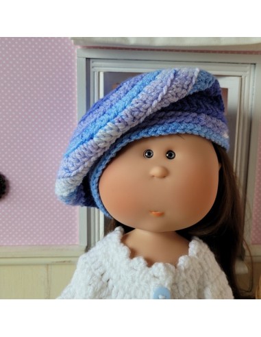 Jupe, manteau, béret et écharpe pour poupée Mia Nines d'Onil