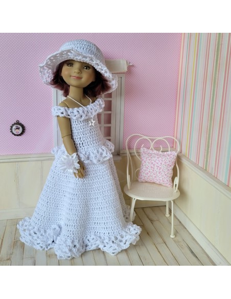 Robe de mariée au crochet pour poupée Ruby Red Fashion Friends