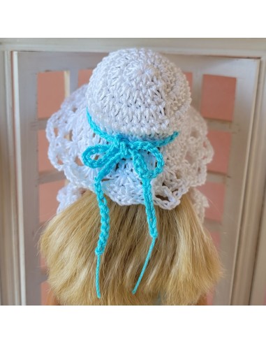 Jupe, tunique, chapeau et sac au crochet pour poupée Barbie