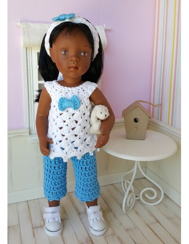 Livre de 19 patrons de crochet pour poupée de 32-34cm