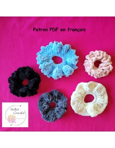 Patron PDF de 5 patrons de chouchous au crochet