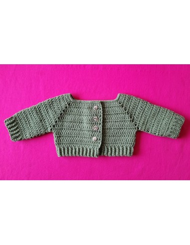 Patron PDF ensemble gilet et bonnet au crochet pour bébé