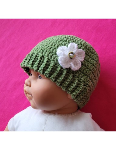 Patron PDF ensemble gilet et bonnet au crochet pour bébé