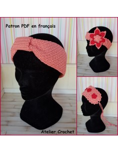 Patron PDF de 3 bandeaux au crochet