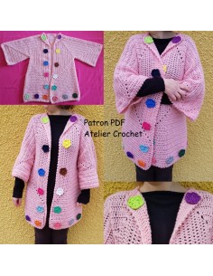 Patron PDF d'un gilet au crochet