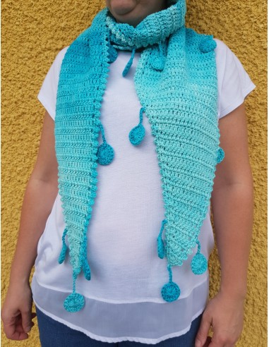 Patron PDF d'une écharpe au crochet