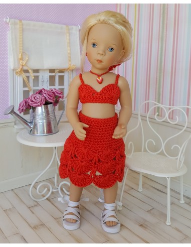 Livre de 19 patrons de crochet pour poupée de 32-34cm