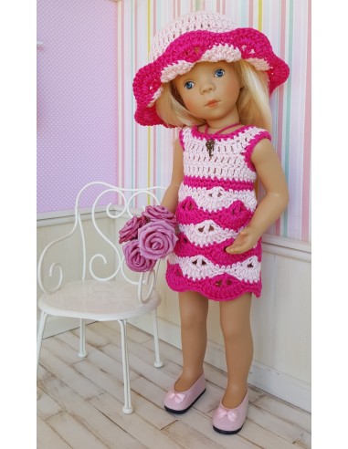 Livre de 19 patrons de crochet pour poupée de 32-34cm