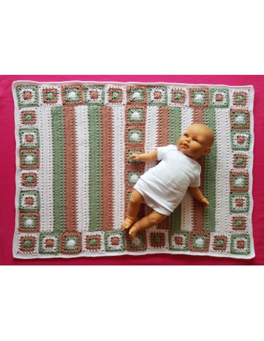 Patron PDF d'une couverture au crochet pour bébé
