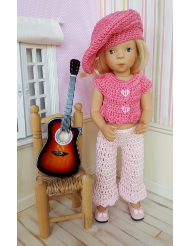 Livre de 19 patrons de crochet pour poupée de 32-34cm