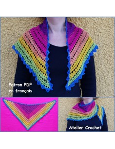 Patron PDF d'un châle au crochet