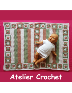 couverture bébé faite main au crochet