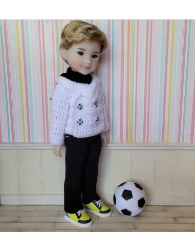 ensemble veste, pantalon et écharpe pour poupée garçon Ruby Red Fashion Friends