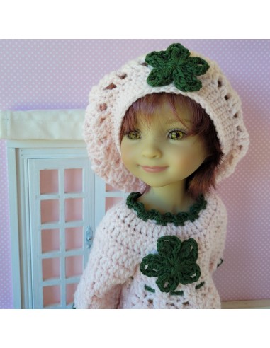 ensemble robe, béret et sac au crochet pour poupée Ruby Red Fashion Friends