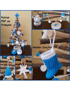 Patron PDF d'une décoration de Noël au crochet