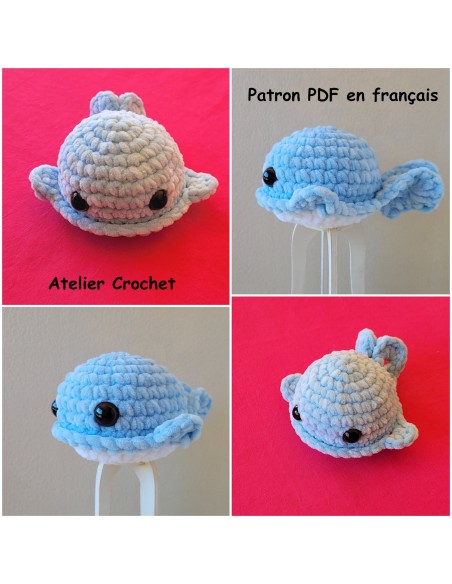 Patron PDF d'une baleine au crochet