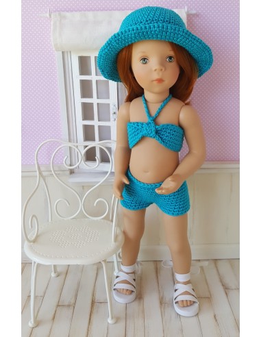 Livre de 19 patrons de crochet pour poupée de 32-34cm