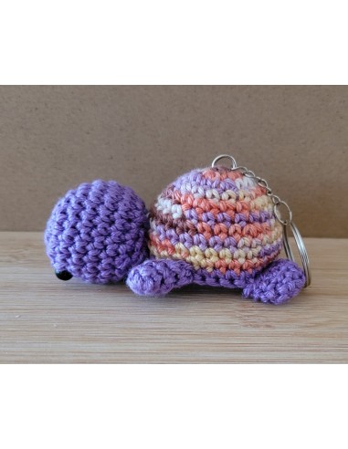 Porte clés tortue au crochet