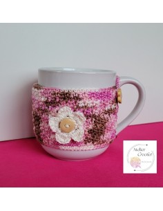 Patron PDF de 4 couvres mugs au crochet 2