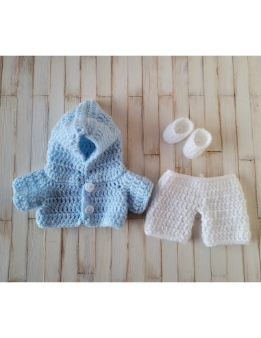 Patron PDF de 5 tenues au crochet pour poupon Paola Reina Los Peques
