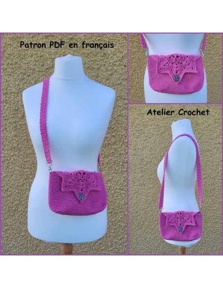 Patron PDF d'un sac à main au crochet