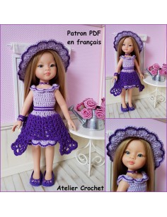 Robe, chapeau et chaussures patron PDF de crochet pour Paola Reina Las Amigas