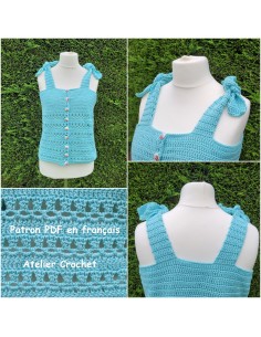 Patron PDF top au crochet