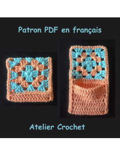 Patron PDF d'une pochette au crochet