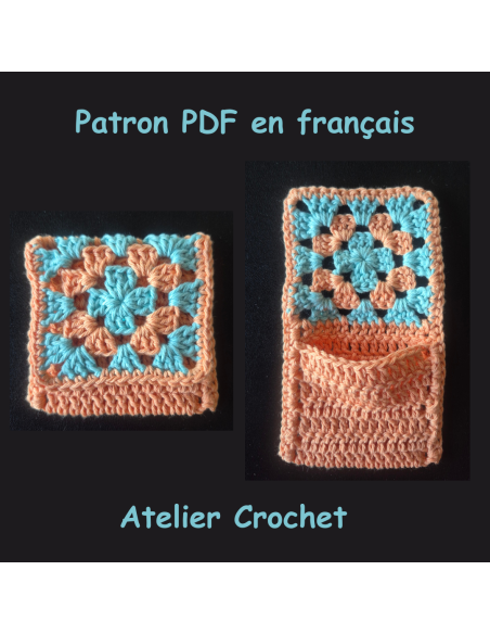 Patron PDF d'une pochette au crochet