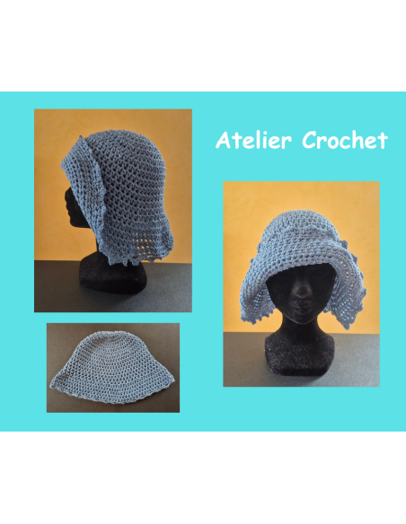 chapeau fait main au crochet