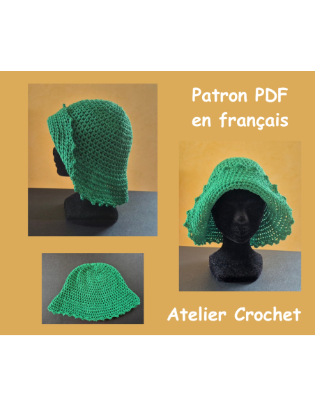 Patron PDF d'un chapeau au crochet