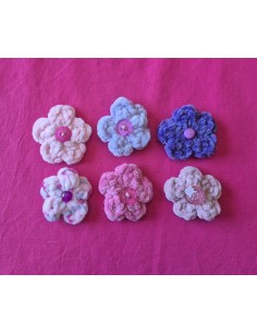 lot de fleurs au crochet