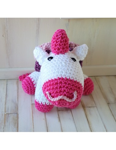 Patron PDF d'une licorne au crochet