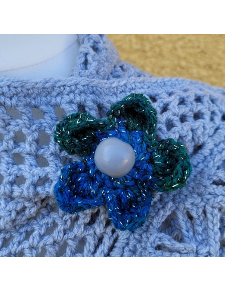 châle fait main au crochet