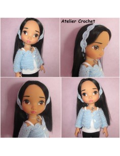 Patron PDF d'un duo de tenues au crochet pour poupée Animator 2