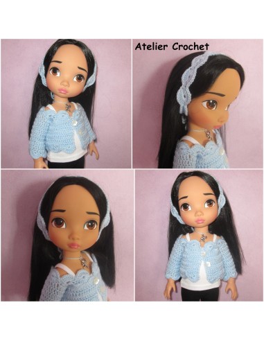 Patron PDF d'un duo de tenues au crochet pour poupée Animator