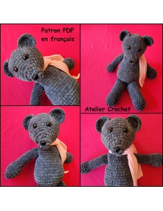 Patron PDF d'une peluche souris au crochet