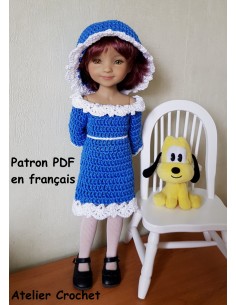 Robe et chapeau patron PDF de crochet pour poupée Ruby Red Fashion Friends