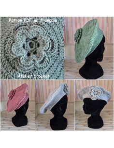 Patron PDF d'un béret au crochet