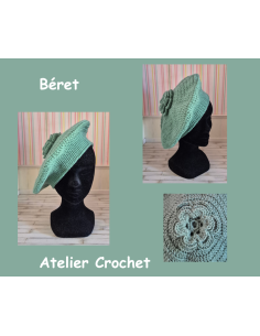 Béret fait main au crochet
