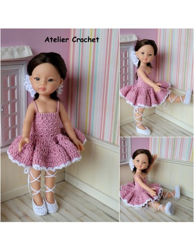 Tenue de danseuse patron PDF de crochet pour Paola Reina Las Amigas