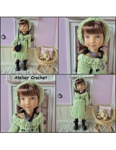 ensemble robe, bandeau et sac au crochet pour poupée Ruby Red Siblies 2