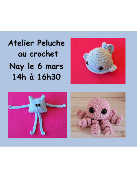 Atelier pour apprendre à réaliser une peluche au crochet