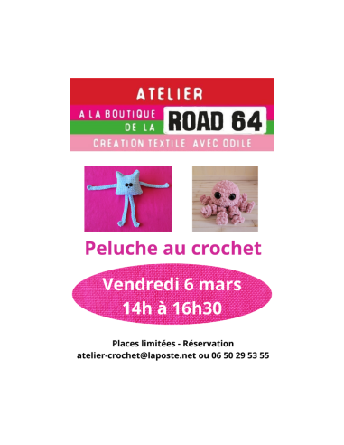 Atelier pour apprendre à réaliser une peluche au crochet