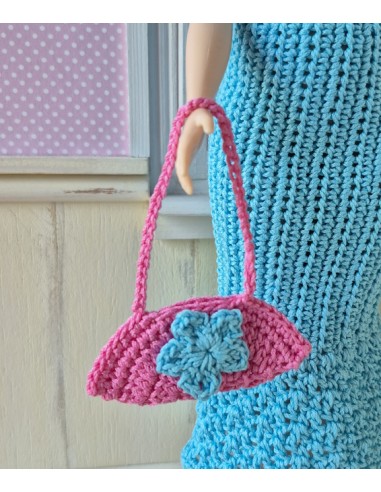 robe, sac et chapeau au crochet pour poupée Barbie Curvy